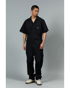 DICKIES MEN'S OVERALL COVERALL - BLACK