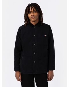 DICKIES DICKIES DUCK CANVAS CHORE COAT  - STONE WASHED BLACK