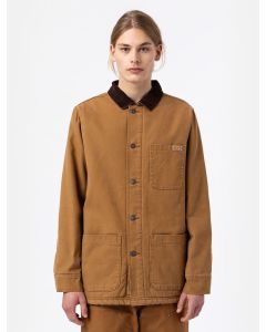 DICKIES DICKIES DUCK CANVAS CHORE COAT  - STONEWASHED BROWN DUCK