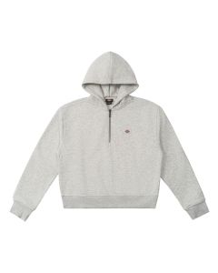 DICKIES WOMEN'S FLEECE HOODIE - LIGHT HEATHER GRAY