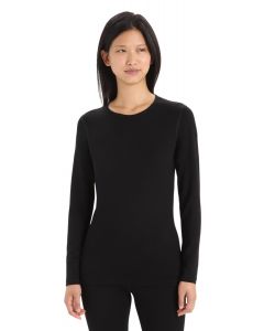 ICEBREAKER WOMEN 260 TECH LS CREWE - BLACK