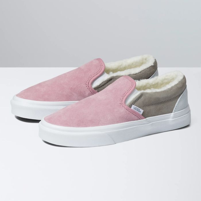 VANS CLASSIC SLIP ON PIG SUEDE SHERPA MULTI COLOR VN0A7Q5DBMG