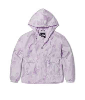 THE NORTH FACE W HERITAGE AOP WIND JACKET  (ASIA SIZE) - LAVENDERFOG BRANDINGPRINT