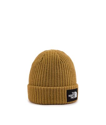 THE NORTH FACE KIDS SALTY LINED BEANIE - UTILITY BROWN