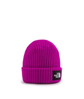 THE NORTH FACE KIDS SALTY LINED BEANIE - DEEP MULBERRY