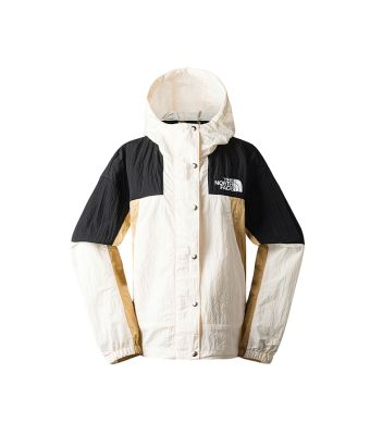 THE NORTH FACE W MTN WIND JACKET (ASIA SIZE)  - GARDENIA WHITE-TNF BLACK-KHAKI STONE