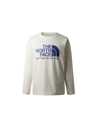 THE NORTH FACE U L/S NOVELTY HALF DOME TEE (ASIA SIZE) - GARDENIA WHIT