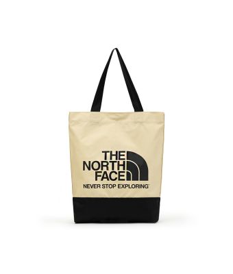 THE NORTH FACE SEASONAL TOTE (ASIA SIZE)  -  GRAVEL/TNF BLACK