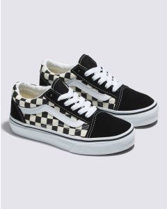 VANS OLD SKOOL ( 4_8 YEARS ) - PRIMARY CHECK BLK/WHITE