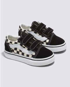 VANS OLD SKOOL V ( 1_4 YEARS ) - PRIMARY CHECK BLK/WHITE