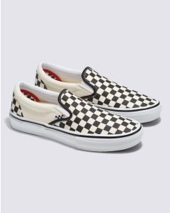 VANS SKATE SLIP-ON - (CHECKERBOARD) BLACK/OFF WHITE