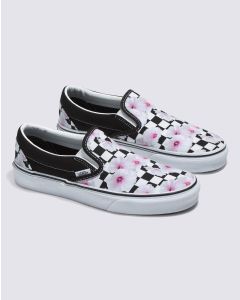 VANS CLASSIC SLIP-ON - HIBISCUS CHECK BLACK