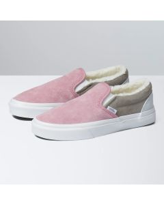 VANS CLASSIC SLIP-ON - PIG SUEDE/SHERPA MULTI COLOR