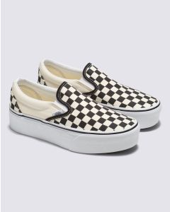 VANS CLASSIC SLIP-ON STACKFORM - CHECKERBOARD BLACK/CLASSIC WHITE