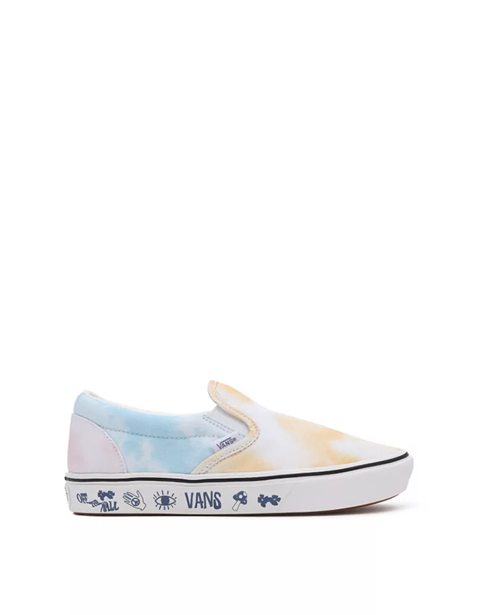 รองเท้าแวน COMFYCUSH SLIP-ON - (PASTEL TIE DYE) MULTI/TRUE WHITE