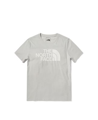 THE NORTH FACE W FOUNDATION LOGO S/S TEE (ASIA SIZE)  -  TIN GREY