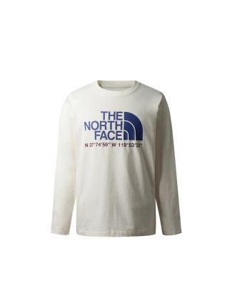 THE NORTH FACE U L/S NOVELTY HALF DOME TEE (ASIA SIZE) - GARDENIA WHIT