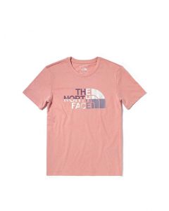 THE NORTH FACE W S/S ELEVATED HALF DOME TEE - AP - ROSE TAN