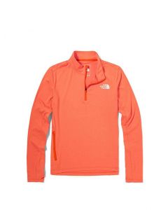 THE NORTH FACE W RISEWAY 1/2 ZIP TOP - FLAME HEATHER