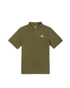 M S/S LOGO POLO (ASIA SIZE) -BURNT OLIVE GREEN
