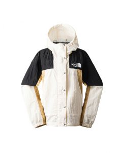 THE NORTH FACE W MTN WIND JACKET (ASIA SIZE)  - GARDENIA WHITE-TNF BLACK-KHAKI STONE