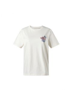 THE NORTH FACE W S/S EXPLORED FUN TEE (ASIA SIZE)  - GARDENIA WHITE