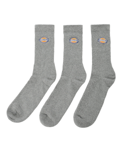 DICKIES UNISEX SOCKS 3 PACK - GREY MELANGE