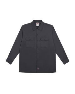 DICKIES LONG SLEEVE WORK SHIRT - DICKIES CHARCOAL