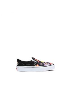 VANS CLASSIC SLIP_ON ( 4_8 YEARS ) - RADICALLY HAPPY BLACK