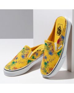 VANS CLASSIC SLIP-ON MULE - (OVERSPRAY) FREESIA/TRUE WHITE