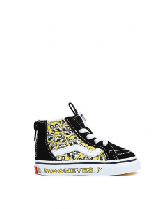 VANS TODDLER SK8_HI ZIP ( 1_4 YEARS ) - MOONEYES BLACK/YELLOW