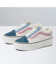 VANS OLD SKOOL STACKFORM - PIG SUEDE/SHERPA MULTI COLOR