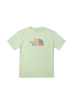 THE NORTH FACE W S/S RAINBOW HALF DOME T (ASIA SIZE)  -  LIME CREAM