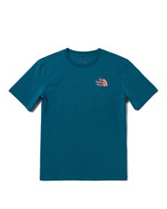 THE NORTH FACE M CLIMBING MOUNTAIN S/S TEE - (ASIA SIZE) - BLUE CORAL