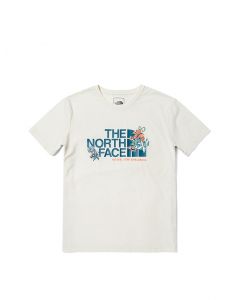 THE NORTH FACE W FOUNDATION FLORAL TEE - AP - GARDENIA WHITE