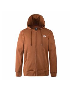 THE NORTH FACE U TNF FULL ZIP KNIT TOP (ASIA SIZE) - STONE BROWN