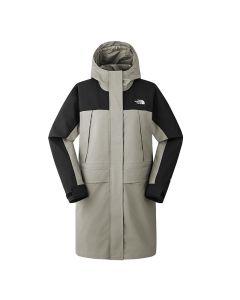 THE NORTH FACE W MOUNTAIN DRYVENT PARKA (ASIA SIZE) - CLAY GREY/TNF BL