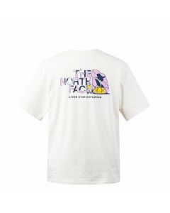 THE NORTH FACE M CAMPING HALFDOME S/S TEE (ASIA SIZE)  -  GARDENIA WHITE