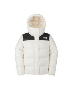 THE NORTH FACE W SHINING PUFFY DOWN JACKET (AISA SIZE) - WHITE DUNE/TNF B