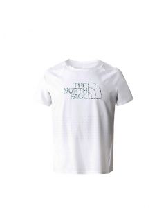 THE NORTH FACE M FLIGHT WEIGHTLESS S/S SHIRT ( US SIZE ) - TNFWHT/WSBFRNDELVRCLBPRNT