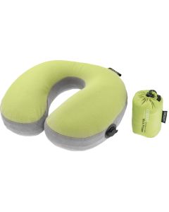 COCOON U_SHAPED NECK PILLOW ERGONOMIC MICROFIBER - WASABI/GREY