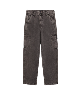 DICKIES MEN'S PANTS - DBLE DYE/ACID WASH BLACK