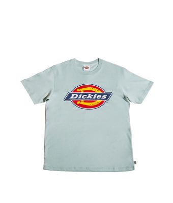 DICKIES SINGLE JERSEY TRI COLOR LOGO TEE SS - SURF SPRAY