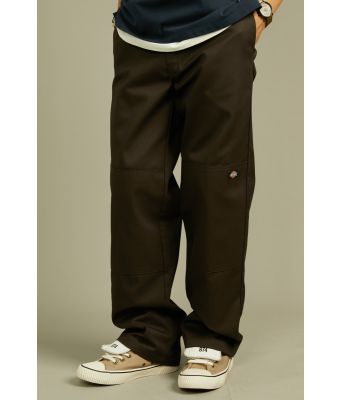 DICKIES MEN'S ICON 85283 DOUBLE KNEE - DARK BROWN