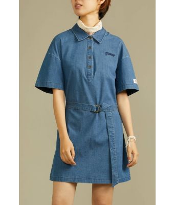 DICKIES WOMEN'S DRESS - LIGHT DENIM BLUE