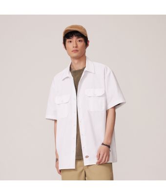 DICKIES SHORT SLEEVE WORK SHIRT - DICKIES WHITE