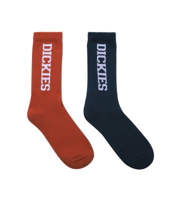 DICKIES UNISEX SOCKS 2 PACK - BOMBAY BROWN/POND