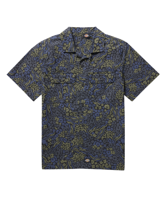 DICKIES MEN'S SHIRTS SS - HRTG PNT CMO BL