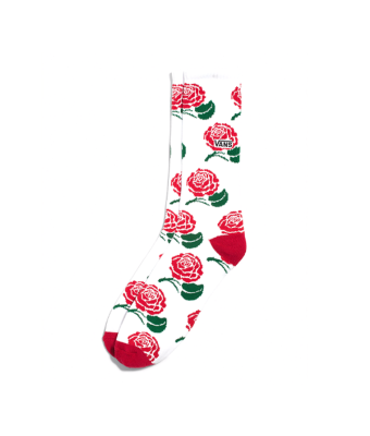 VANS ROSES CREW - WHITE