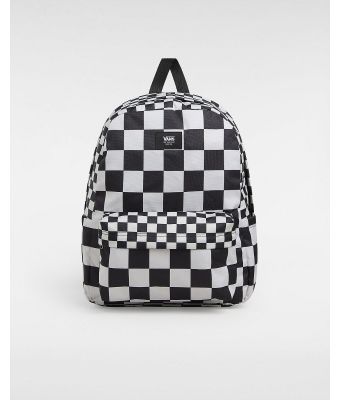 VANS OLD SKOOL CHECK BACKPACK - BLACK/OATMEAL